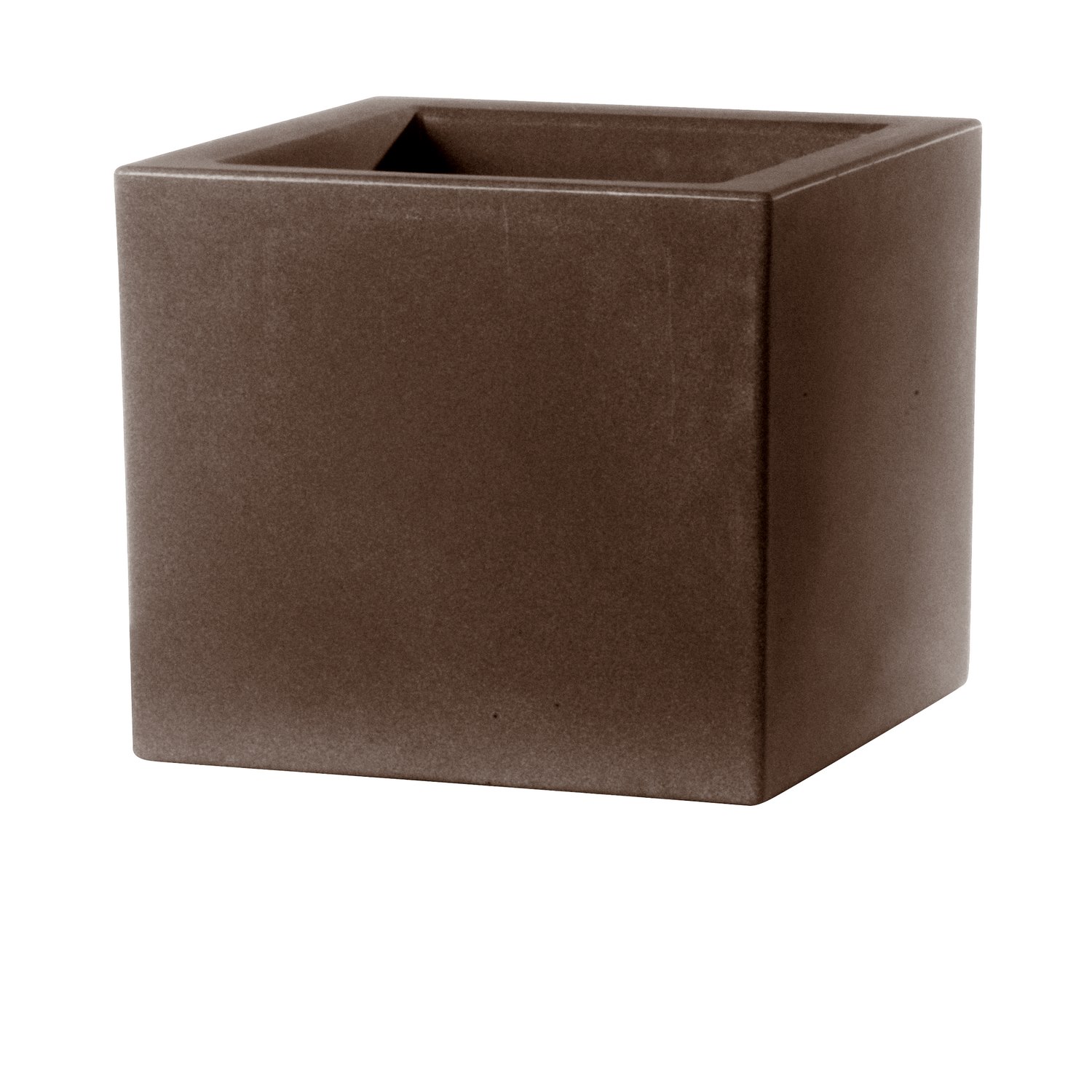 foto del prodotto vaso quadrato colore bronzo 58x58 cm h 58 mod. schio cubo