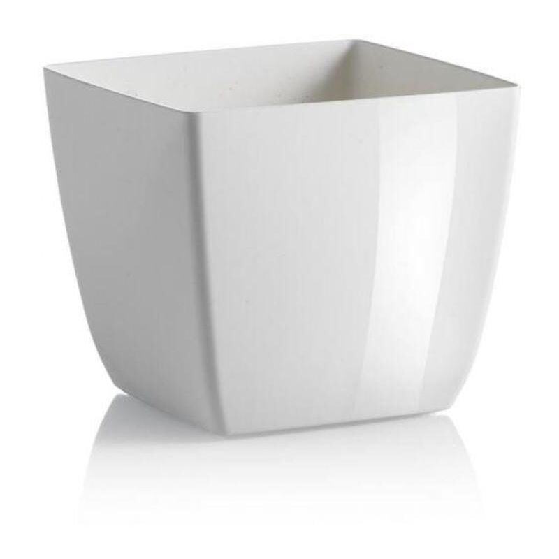 foto del prodotto vaso quadrato da esterno color santiago per piante e fiori 13 cm peonia