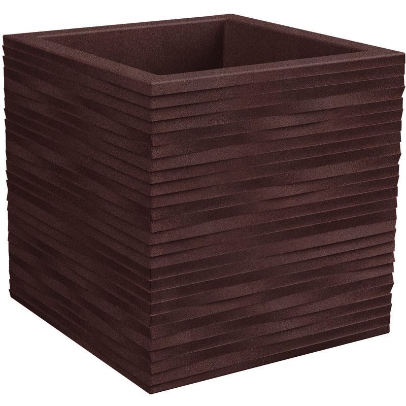 foto del prodotto vaso quadro resina elegance cm. 29,5 corten