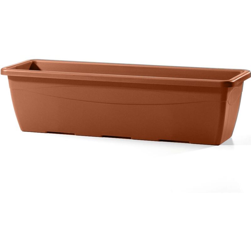foto del prodotto vaso rettangolare tirol per fiori e piante da giardino 60 cm antracite