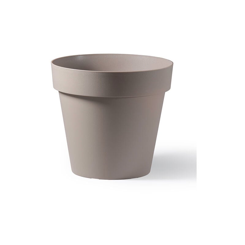 foto del prodotto vaso rotondo cleo 50 cm 60 riciclabile avana veca