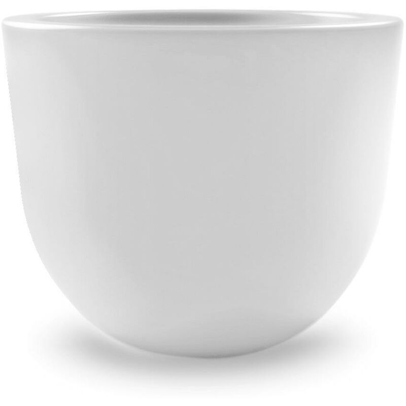 foto del prodotto vaso rotondo in resina eggy 80 cm. bianco