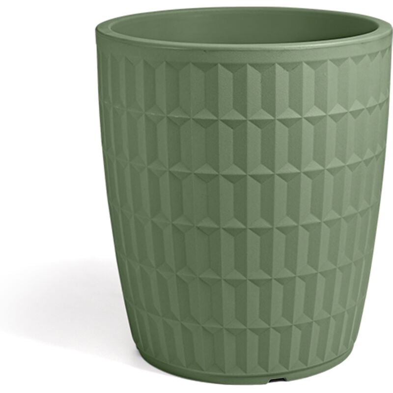 foto del prodotto vaso rotondo in resina tyle 80 cm. mimetic green