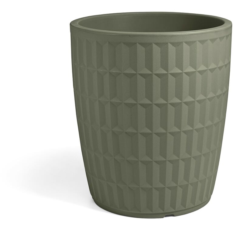 foto del prodotto vaso rotondo in resina tyle 80 cm. terra laguna