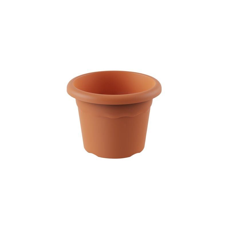 foto del prodotto vaso rotondo modello terra 12cm capacit 500ml colore marrone