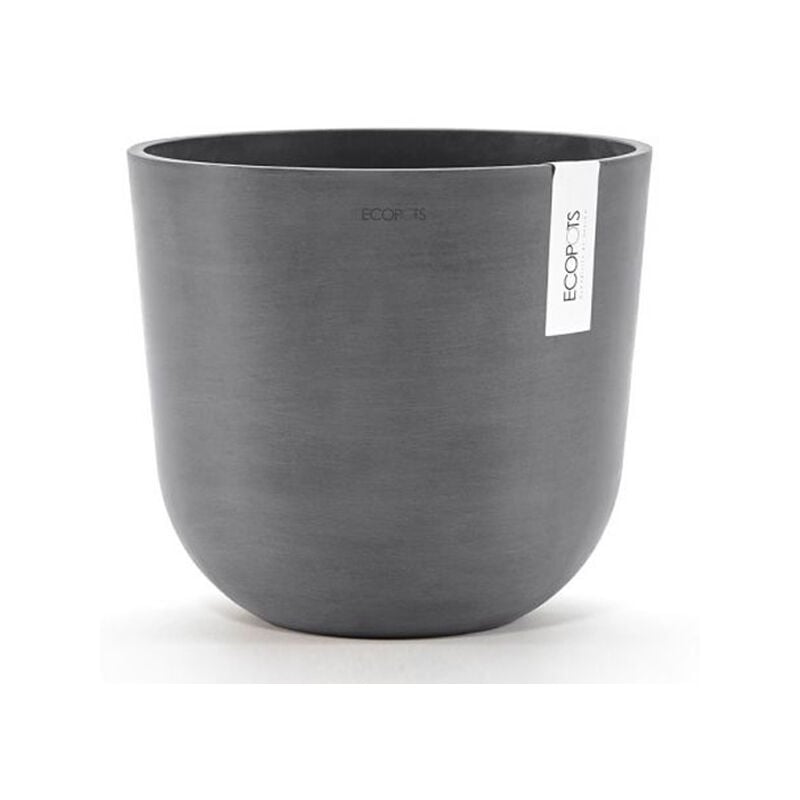 foto del prodotto vaso rotondo oslo grigio d 35xh30cm ecopots