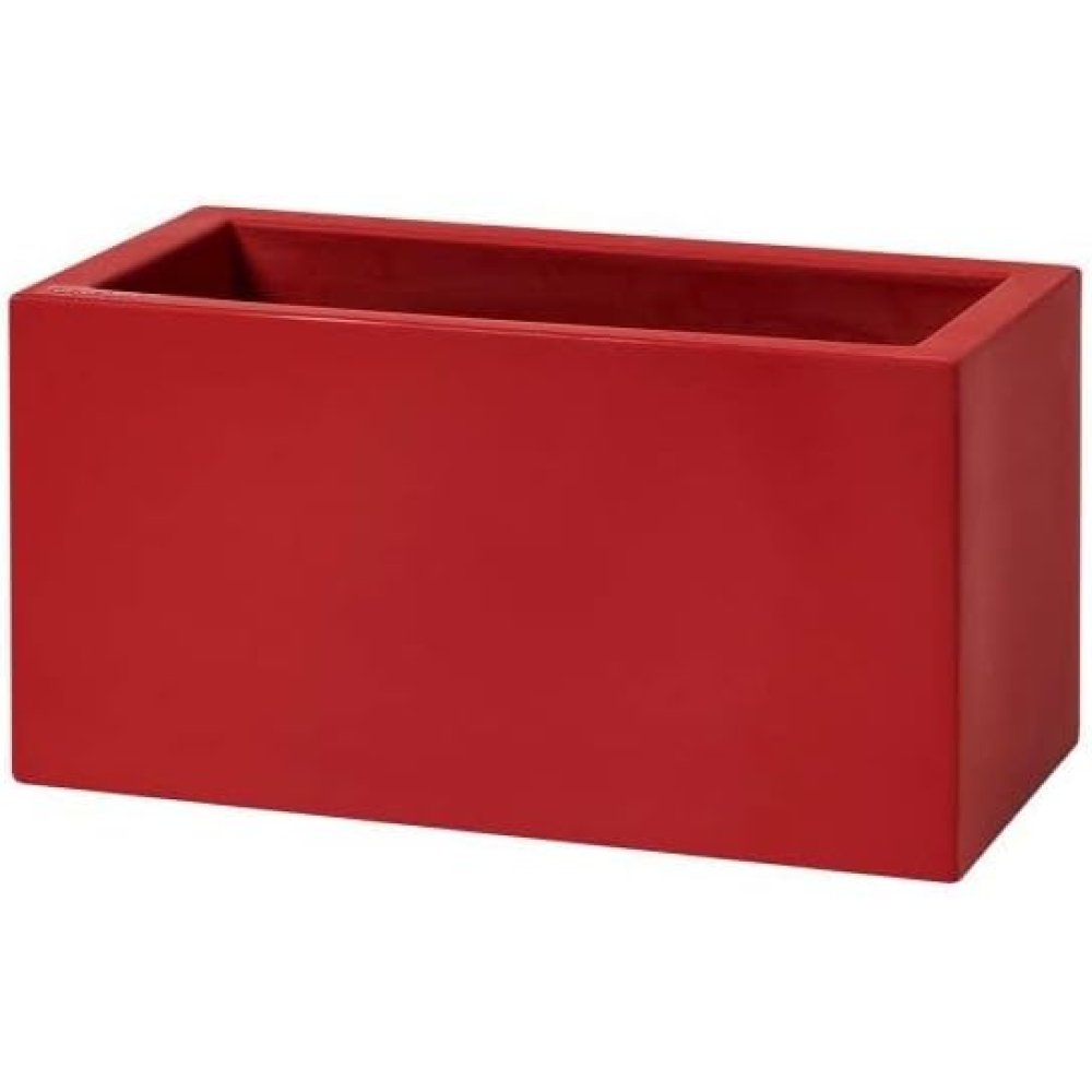 foto del prodotto vaso schio cassa maxi in plastica da giardino per fiori e piante. bianco