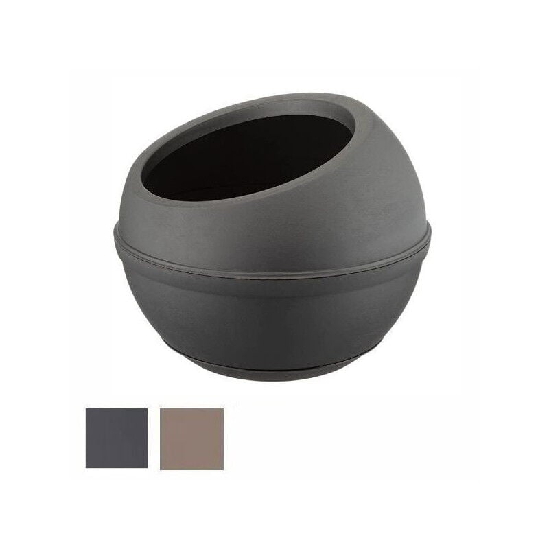 foto del prodotto vaso sfera antracite cm 40,5 h 32 bama