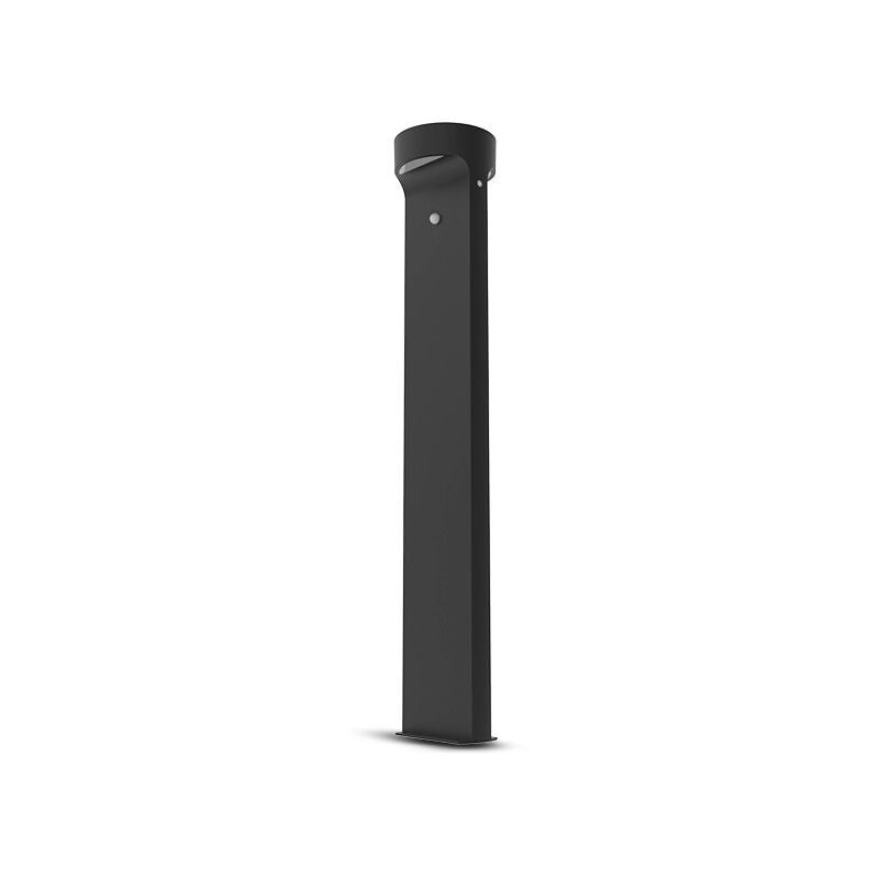foto del prodotto vaso solare a led rotondo 6w bianco caldo 3000k 300lm nero 950mm ip65