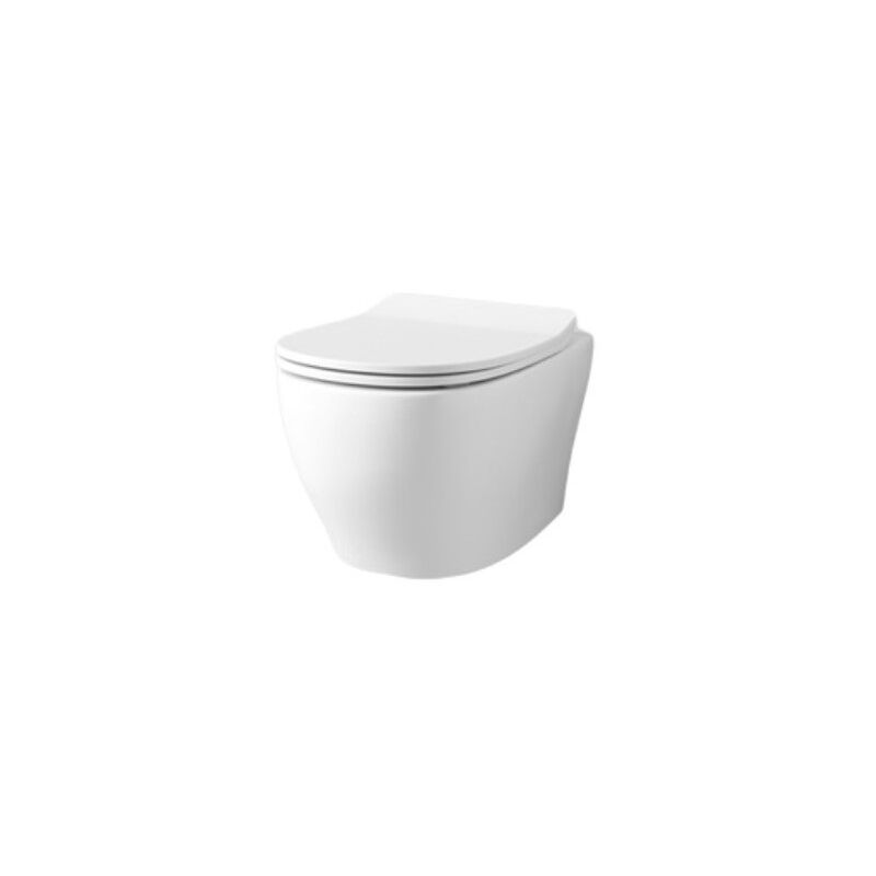 foto del prodotto vaso sospeso 36x52 cm in ceramica bianco lucido art ceram ten senza copri wc