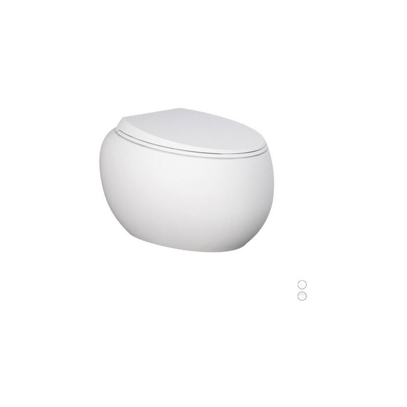 foto del prodotto vaso sospeso cloud rimless fissaggio nascosto bianco alpino