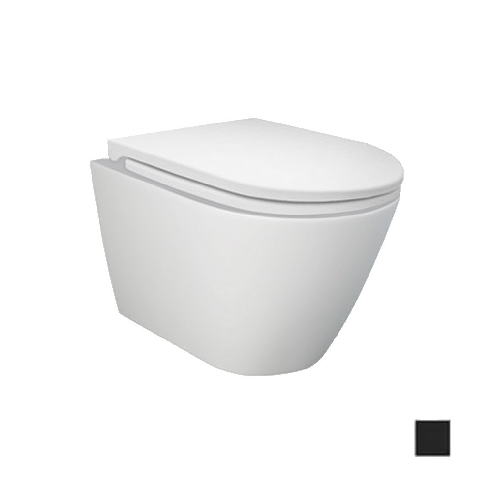 foto del prodotto vaso sospeso feeling rimless nero opaco