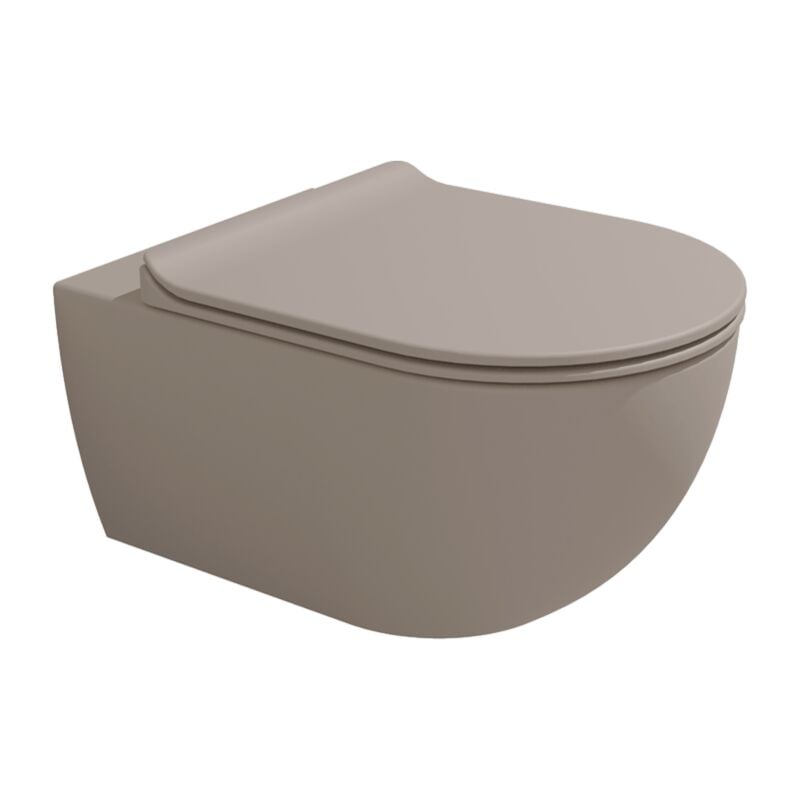 foto del prodotto vaso sospeso goclean app flaminia colore argilla opaco