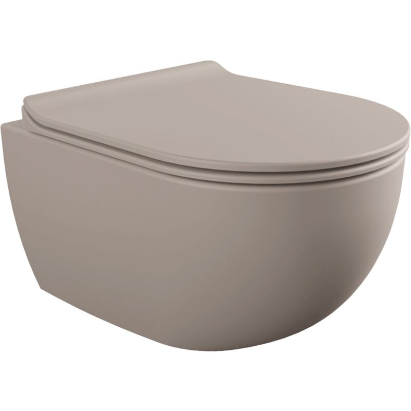 foto del prodotto vaso sospeso goclean mini app flaminia colore argilla opaco