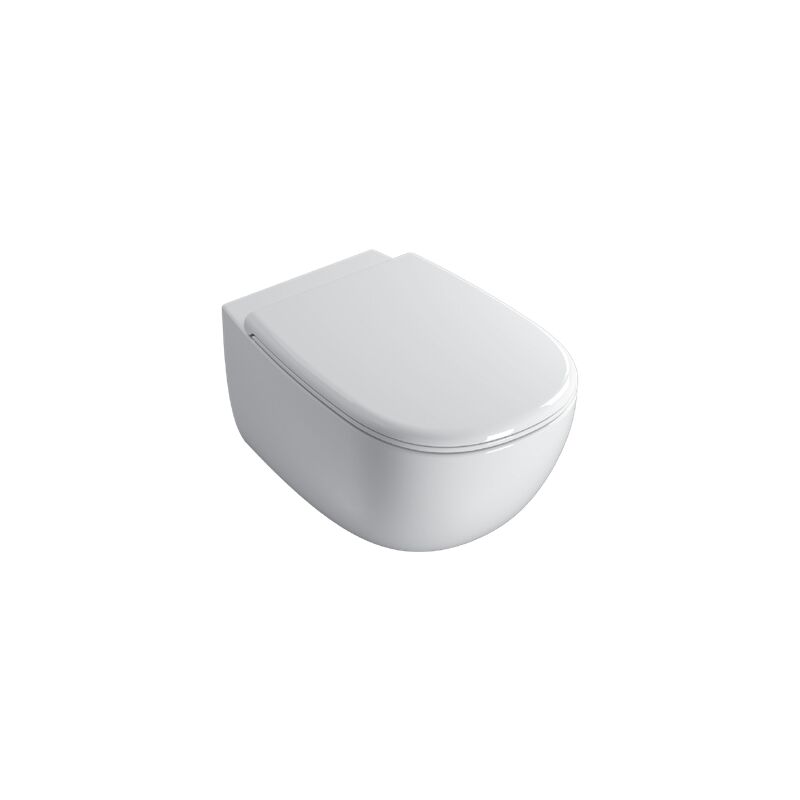 foto del prodotto vaso sospeso senza brida in ceramica 53x35 cm globo daily dns02bi bianco - ceramica - standard