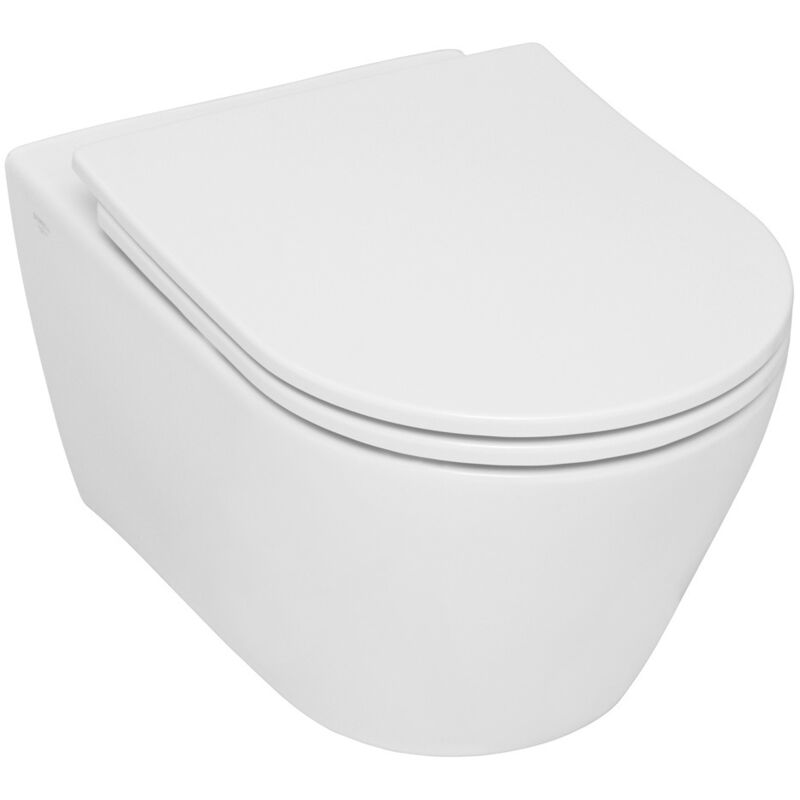foto del prodotto vaso sospeso senza flangia, fissaggi invisibili, senza sedile, bianco sp26kss110h serel