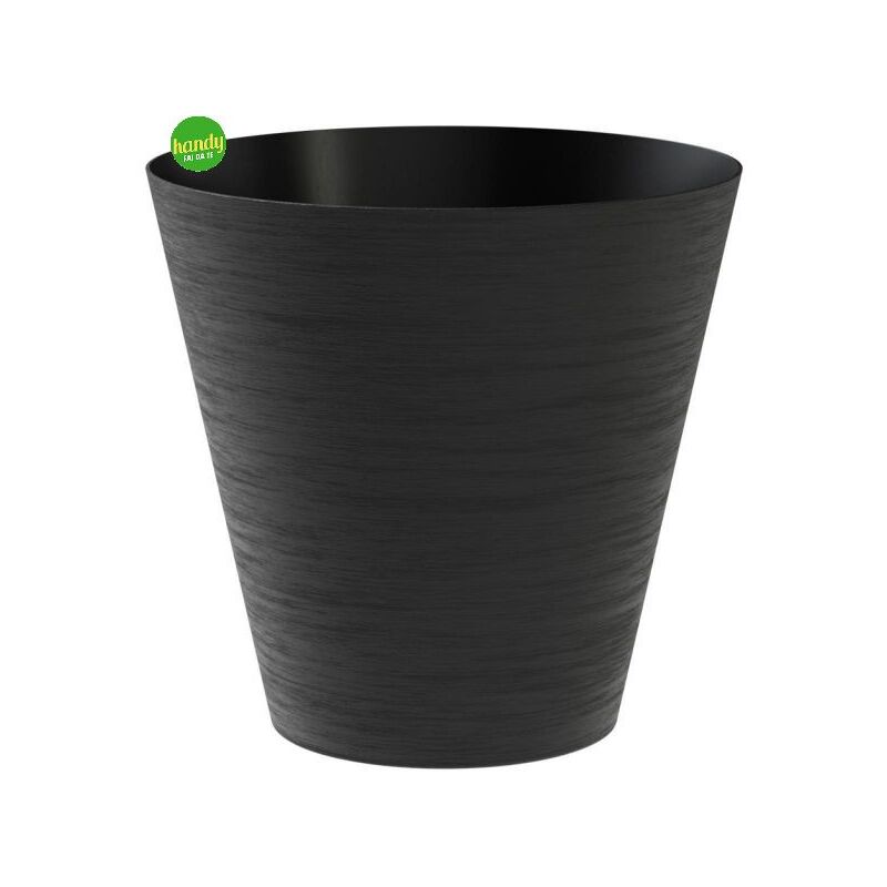 foto del prodotto vaso teraplast hoop black 20 cm