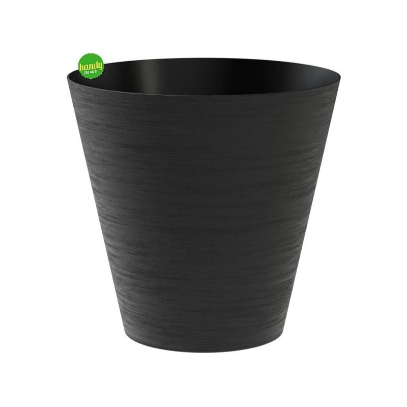 foto del prodotto vaso teraplast hoop black 30 cm