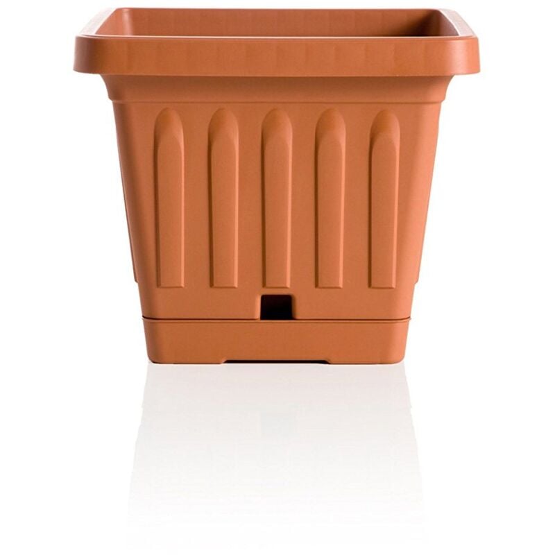 foto del prodotto vaso terra quadrato cm. 30 terracotta