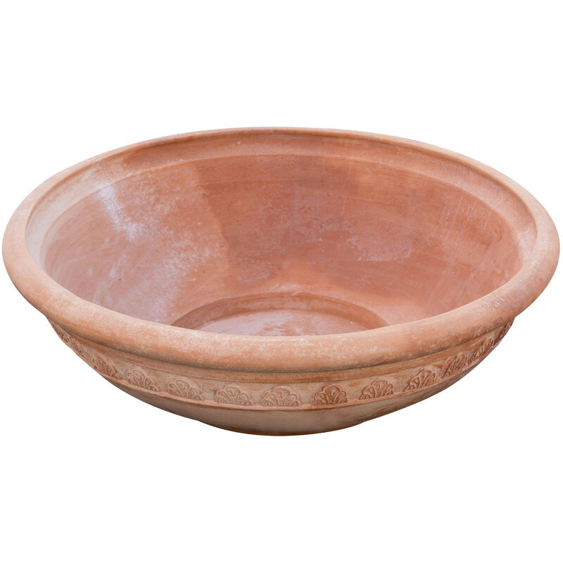 foto del prodotto vaso terracotta 103x103x35 cm made in italy vaso ciotola vaso grande da esterno artigianale vasi terracotta grandi per piante