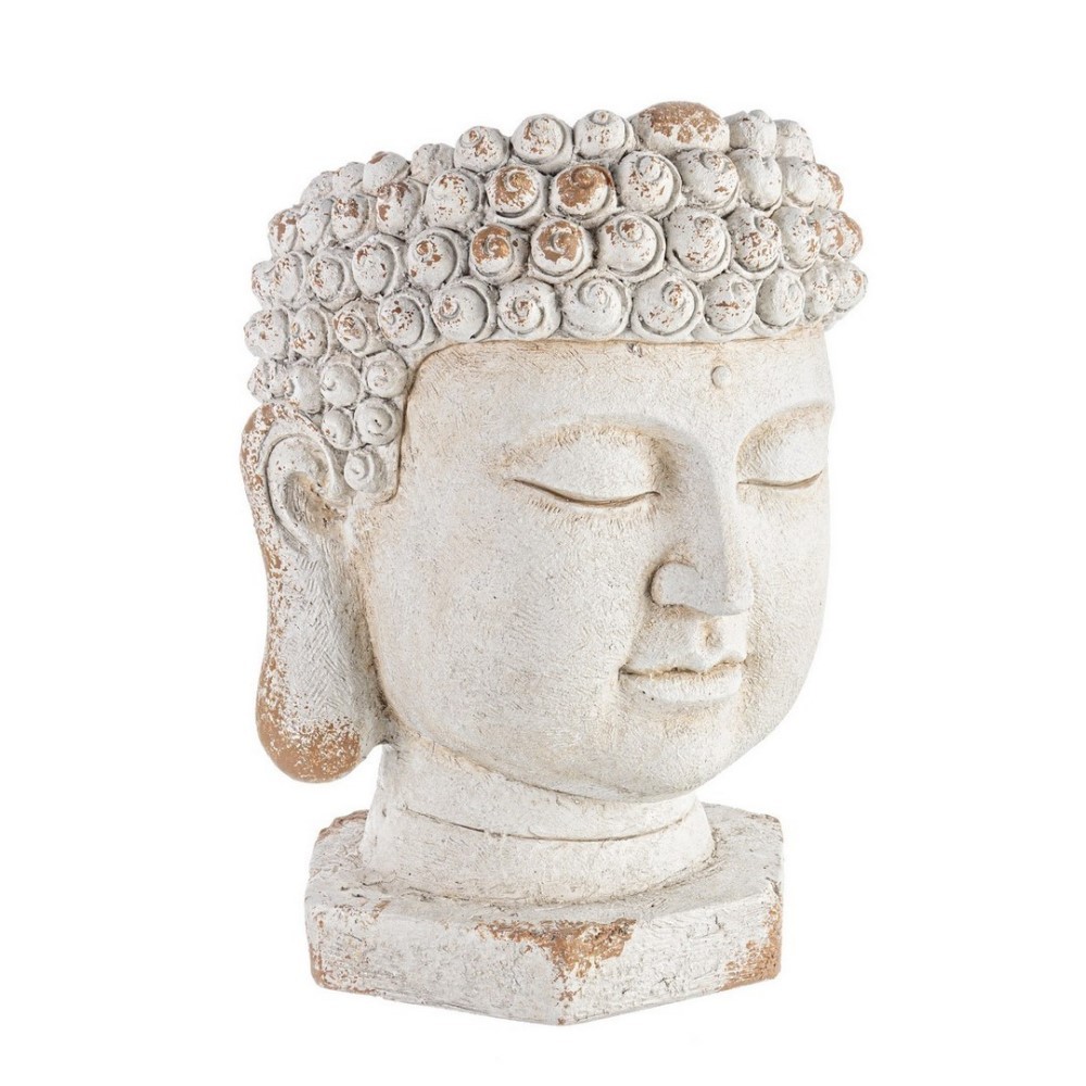 foto del prodotto vaso testa buddha magnesia d35 cm