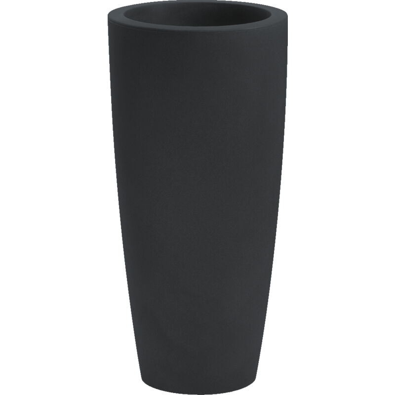 foto del prodotto vaso tondo alto resina talos cm. 70 antracite