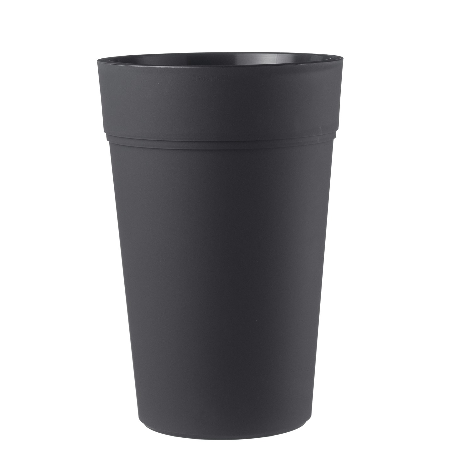 foto del prodotto vaso tondo colore antracite 38 cm h 65 cm mod. stem