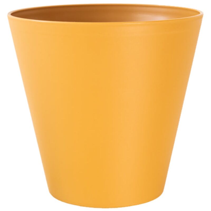 foto del prodotto vaso tondo estoril con riserva d acqua da esterno e giardino fiori e piante 20 cm bianco