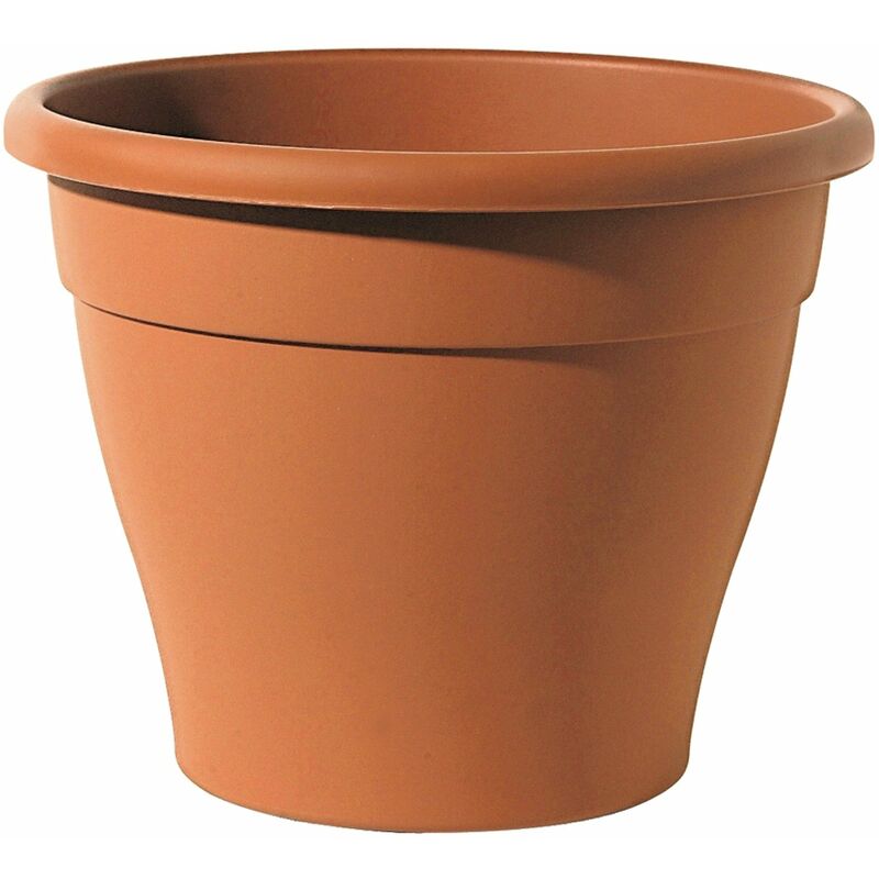 immagine 0 del prodotto vaso tondo in resina da esterno per piante e fiori minerva telcom 48xh60 cm
