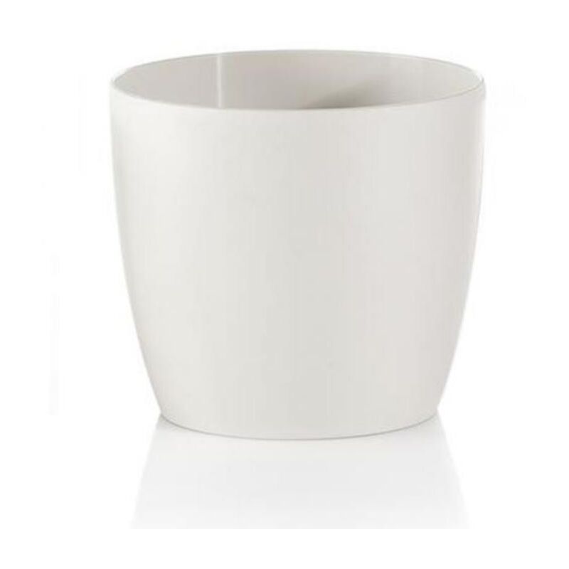 foto del prodotto vaso tondo madeira colour per fiori e piante, in plastica, da giardino 18 cm