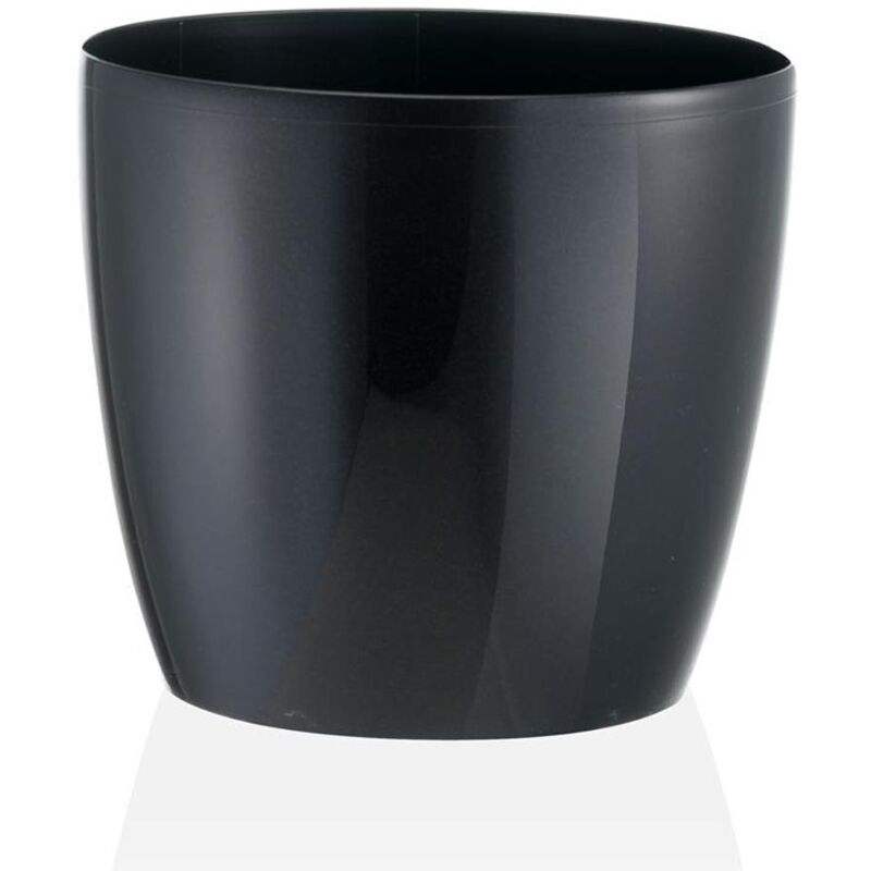 foto del prodotto vaso tondo madeira luxy colour in plastica colorati da esterno e giardino fiori piante 22 cm neve