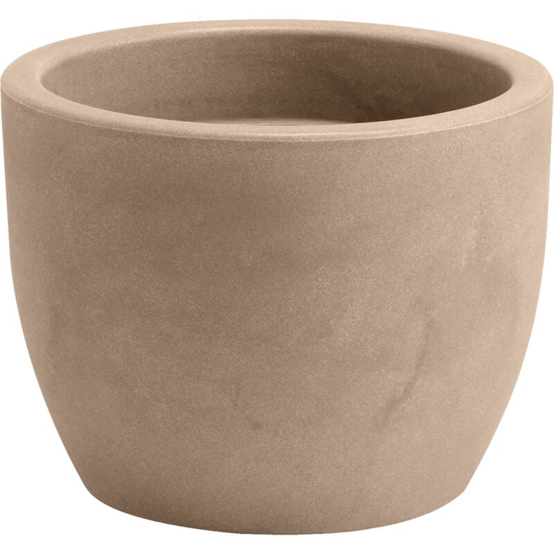 foto del prodotto vaso tondo resina hera cm. 60 avana