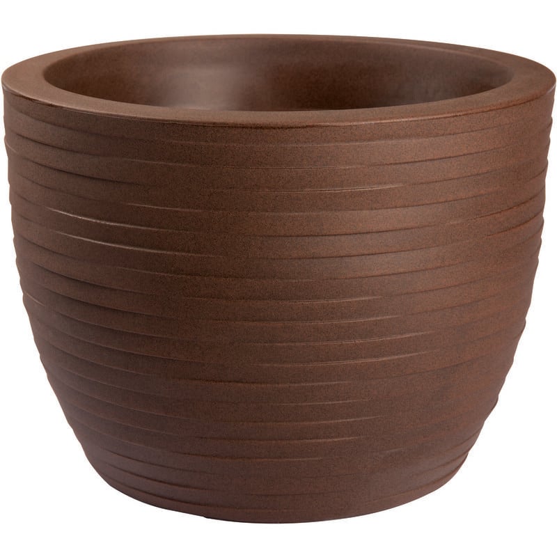 foto del prodotto vaso tondo resina hera elegance cm. 50 corten