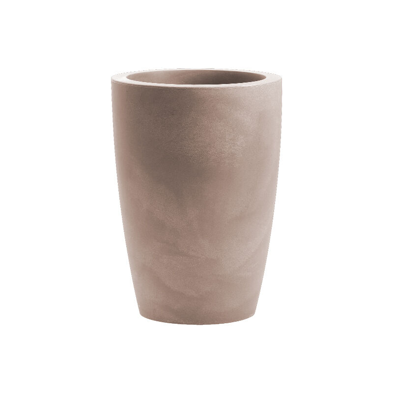 foto del prodotto vaso tondo resina tylus cm. 30 avana