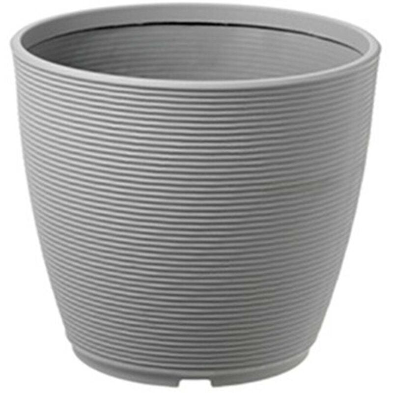 foto del prodotto vaso tondo ring colorati da esterno e giardino per piante e fiori 48 cm bronzo