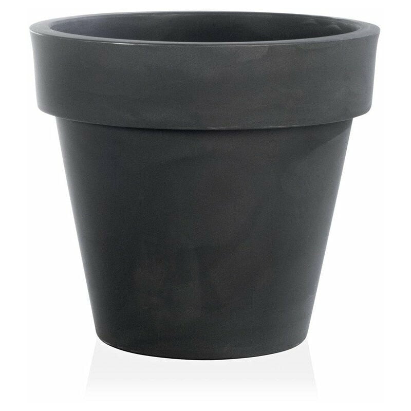foto del prodotto vaso tondo standard one essential in plastica colorati da esterno e giardino per piante e fiori 140 cm antracite