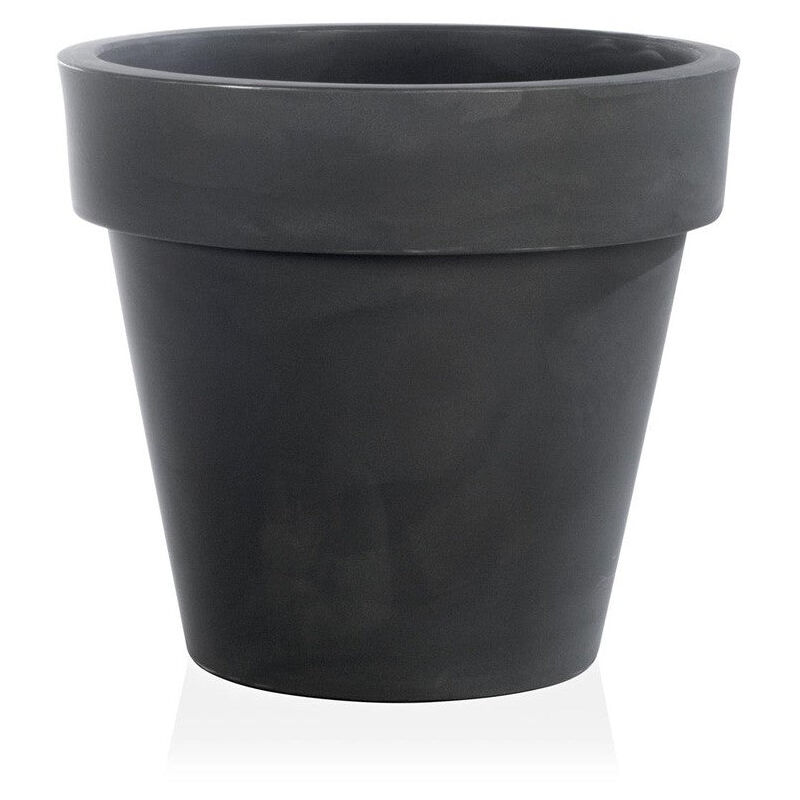 foto del prodotto vaso tondo standard one essential in plastica colorati da esterno e giardino per piante e fiori 40 cm bronzo