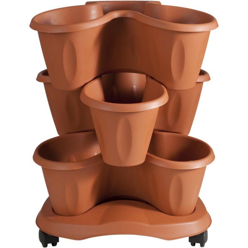 foto del prodotto vaso trifoglio terracotta bama