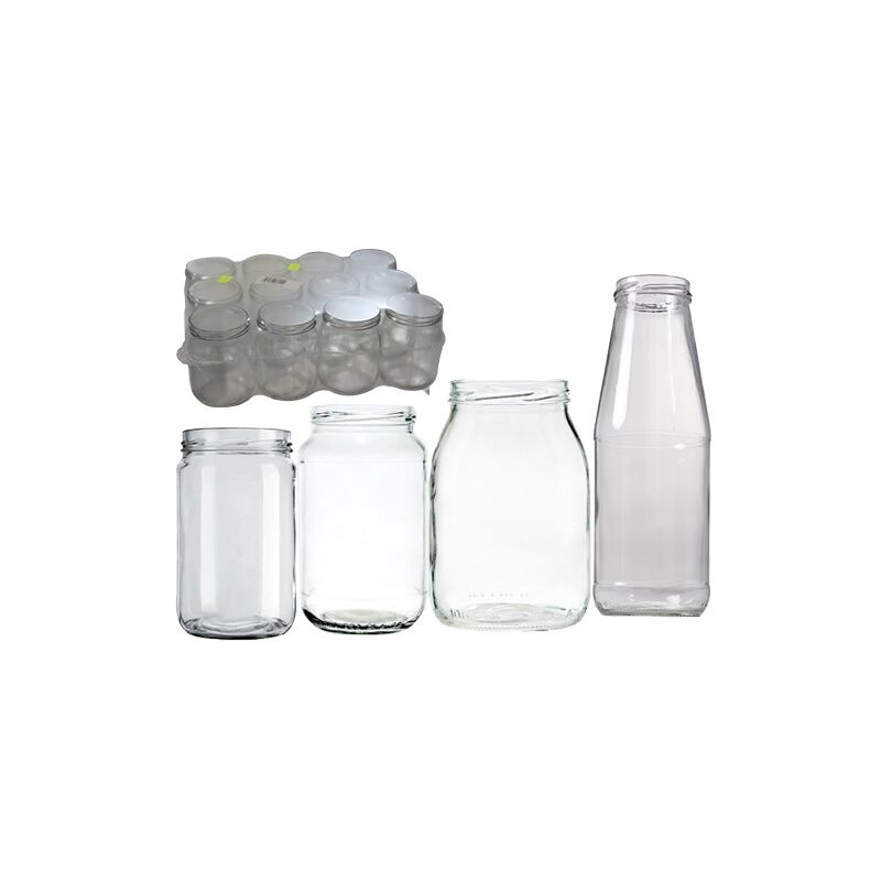 foto del prodotto vaso vasetto in vetro per alimenti imbocco d.82 mm 1062cc ml cf.12 pz