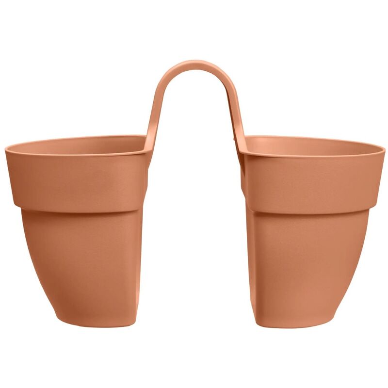 foto del prodotto vaso vibia campana flower twin 21cm terra elho