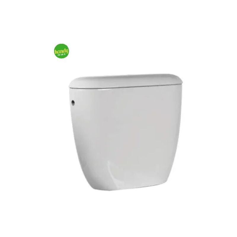 foto del prodotto vaso wc a terra e cassetta monoblocco in ceramica bianca serie elite cassetta