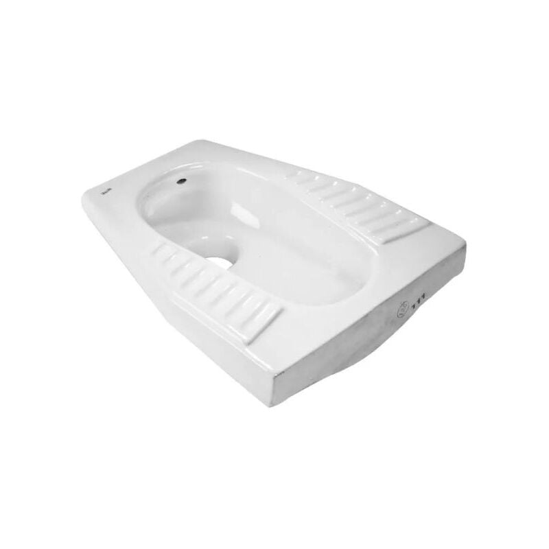 foto del prodotto vaso wc alla turca in ceramica bianca barbottina