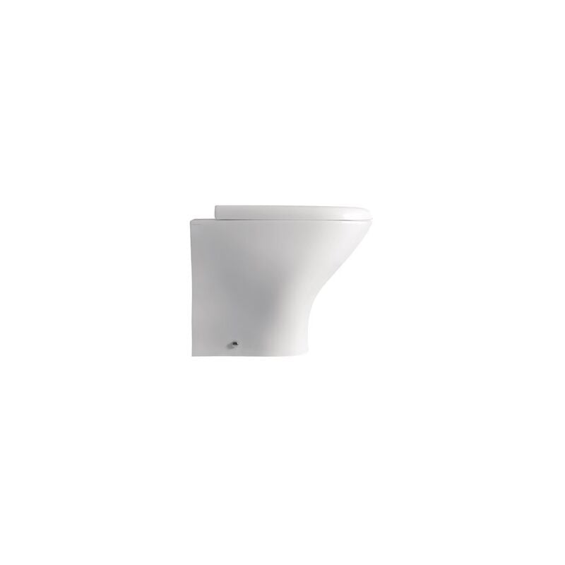 foto del prodotto vaso wc norim filomuro a pavimento scarico universale 55x35cm bianco no copriwc