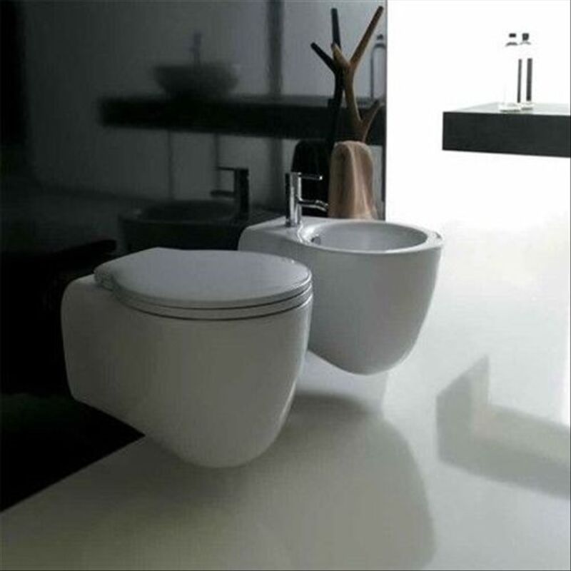 foto del prodotto vaso wc sospeso ergo scarico a parete bianco