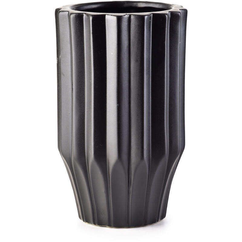 foto del prodotto vaso yvonne nero 12xh20cm