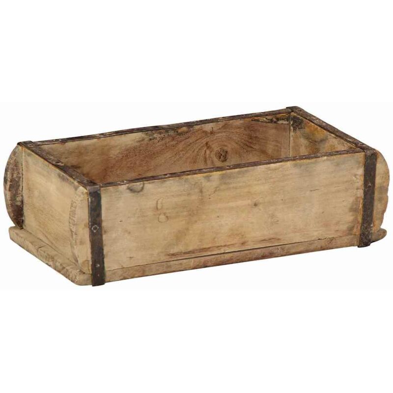 foto del prodotto vassoio 30x15x9 cm legno massiccio riciclato vidaxl