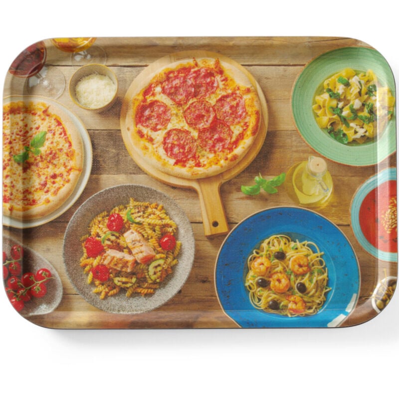 foto del prodotto vassoio antiscivolo per servire gustosa pasta pizza 330 x 430 mm hendi 508015