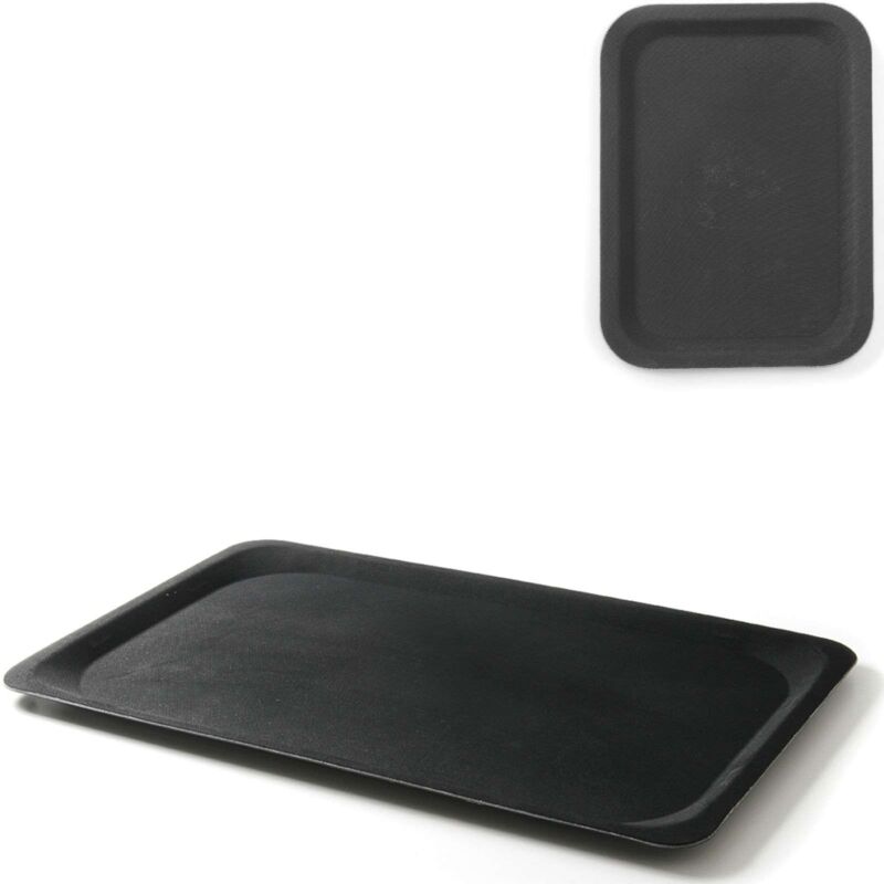 foto del prodotto vassoio cameriere antiscivolo en euronorm 37x53cm nero