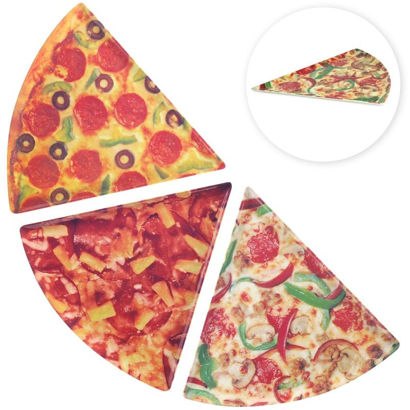 foto del prodotto vassoio da cucina set di piastre per pizza 3u scatole e vassoi multicolori 23x23x1cm 19570 signes grimalt