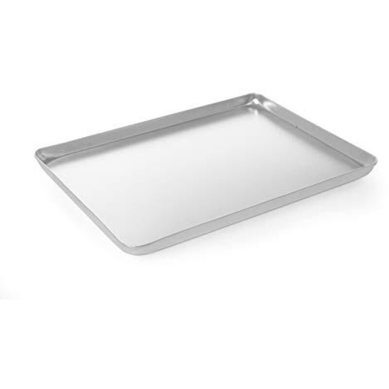 foto del prodotto vassoio da esposizione per pasticceria e pasticceria in alluminio 400x300x20mm argento - hendi 808504